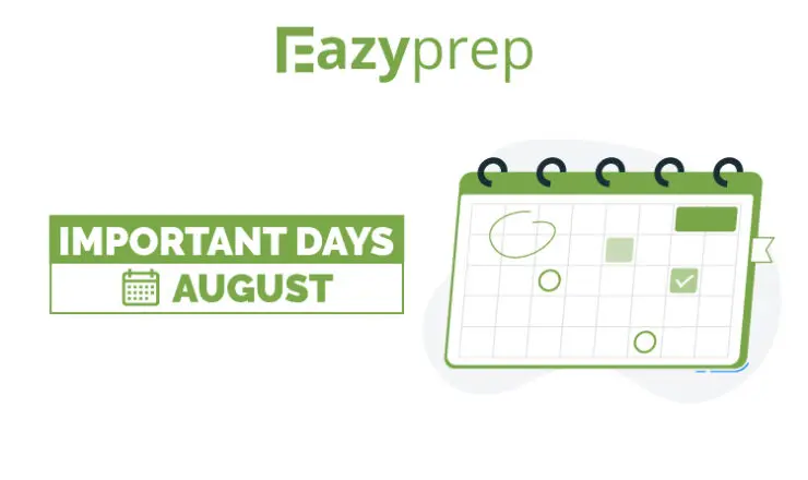 Important Days August Important Days In August