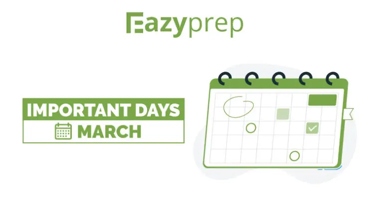 Important Days March Important Days In March